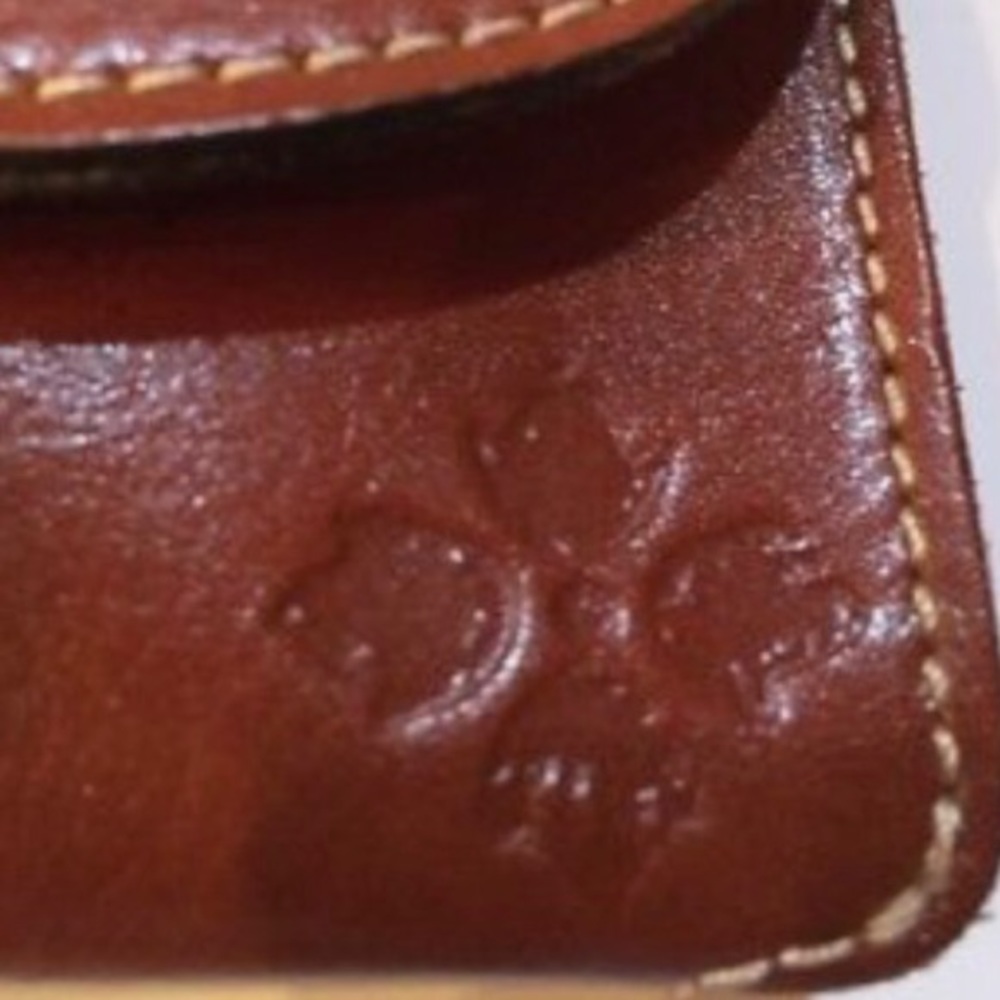 Patricia Nash Florence Tooled Gold Brown Whiskey Torri Clutch - Picture 6 of 8